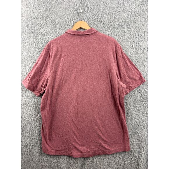 Criquet Men’s XXL Pink Heather Pocket Polo Shirt Soft Cotton Austin TX - Picture 3 of 6